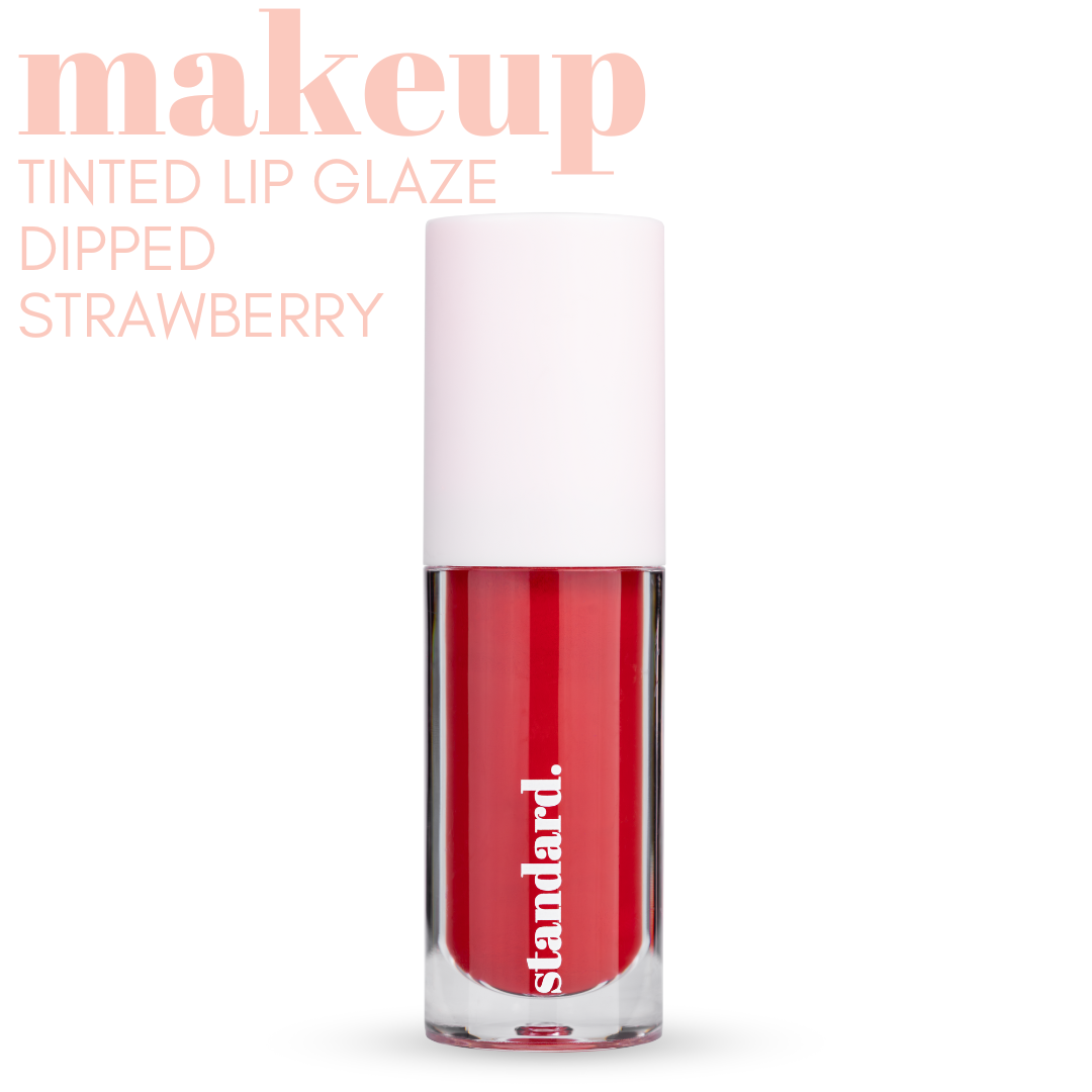 Dipped Strawberry Tinted Lip Glaze with Hyaluronic Acid &amp; Tripeptides