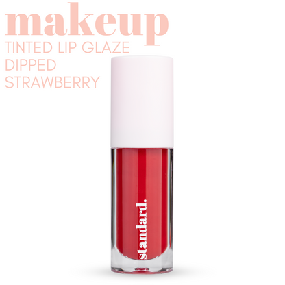 Dipped Strawberry Tinted Lip Glaze with Hyaluronic Acid &amp; Tripeptides