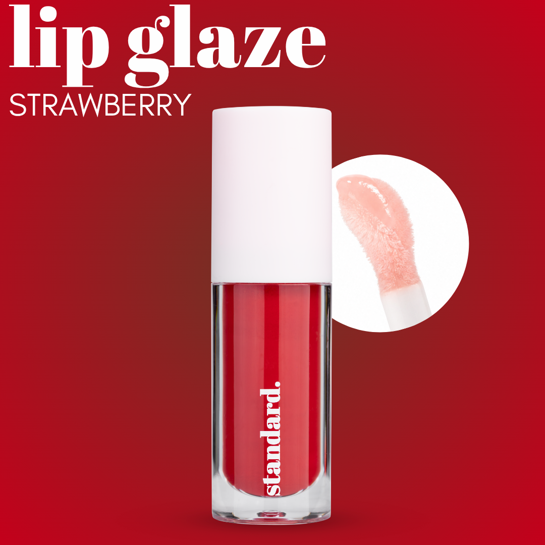 Dipped Strawberry Tinted Lip Glaze with Hyaluronic Acid &amp; Tripeptides