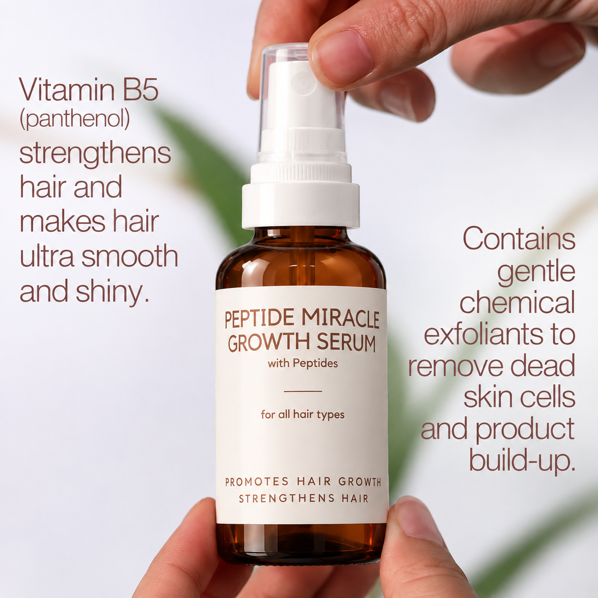 Miracle Growth Peptide Hair Mist with Rosemary, Capilia Longa® Peptides
