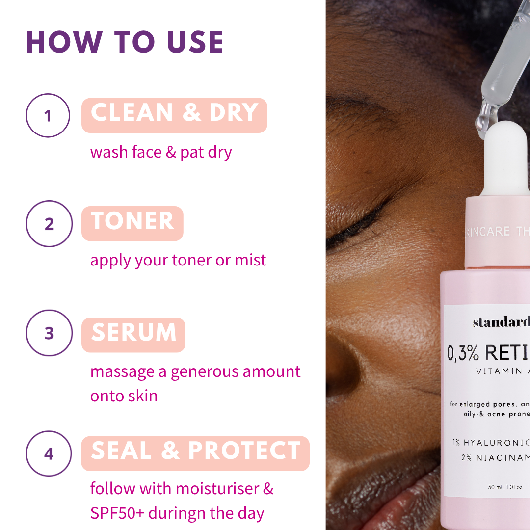 Retinyl Palmitate 0,3%(Vitamin A) Serum with Niacinamide &amp; Hyaluronic Acid