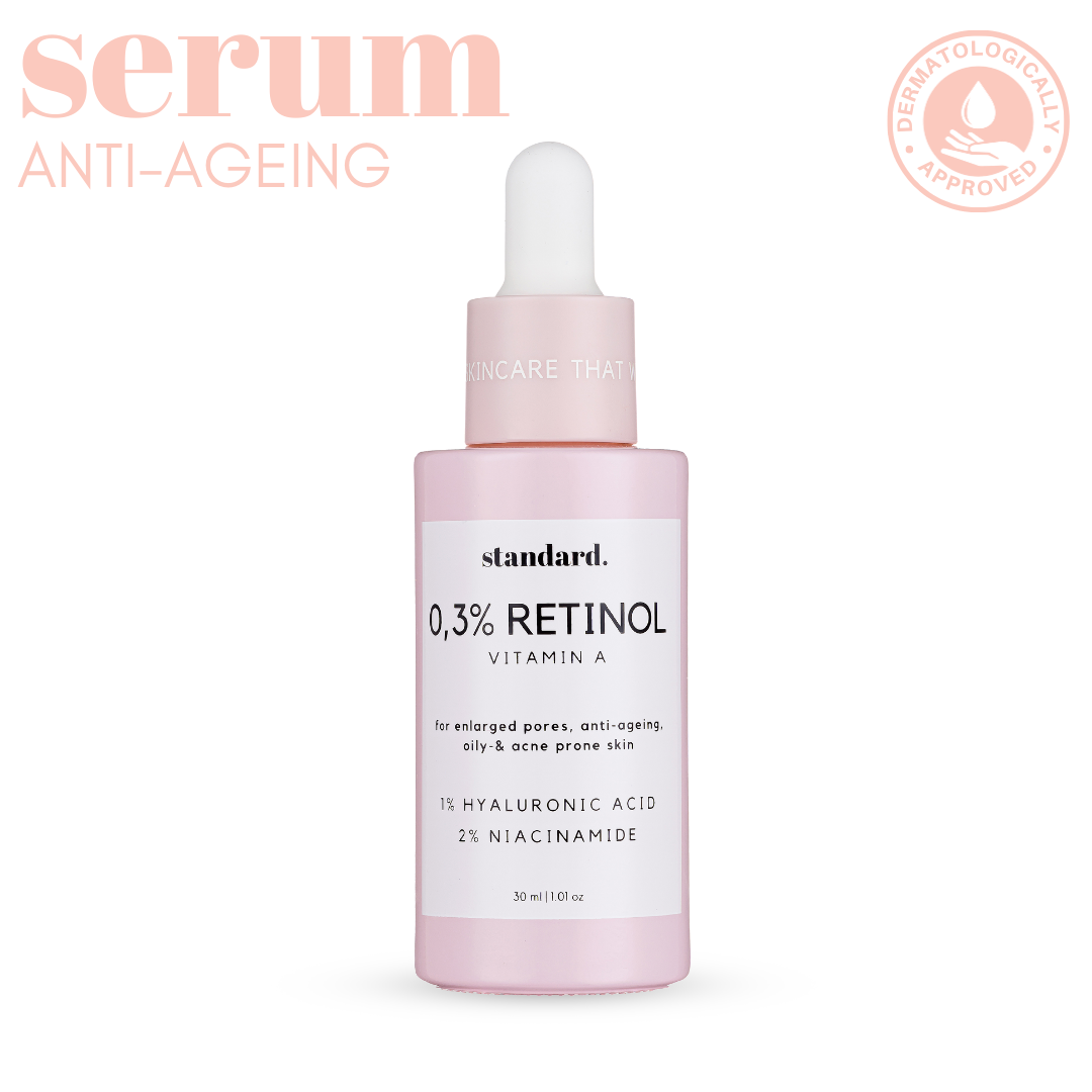 Retinol 0,3 (Vitamin A) % Serum with Niacinamide &amp; Hyaluronic Acid