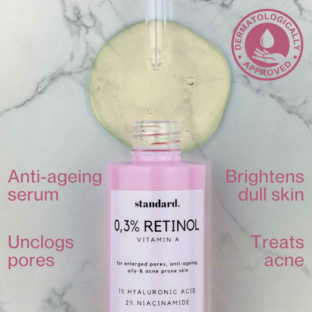 Retinol 0,3 (Vitamin A) % Serum with Niacinamide &amp; Hyaluronic Acid