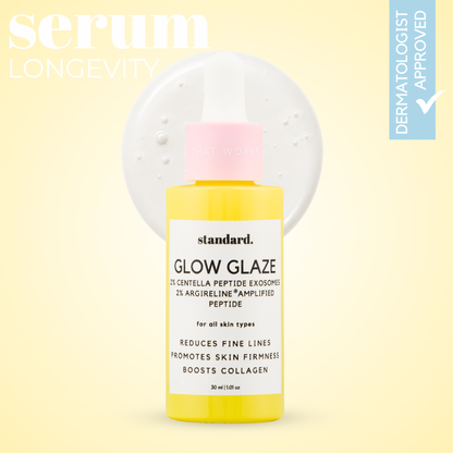 Glow Glaze Serum with 2% Argireline® Amplified, PDRN Centella Reversa™,  Ceramide, Hyaluronic Acid