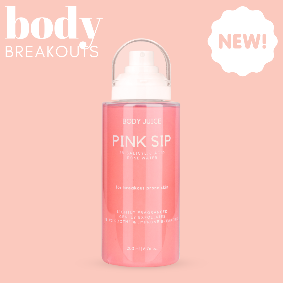 Pink Sip Body Mist with Rose Water &amp; 2% Salicylic Acid