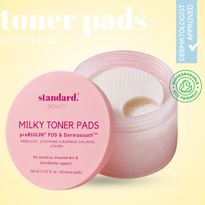 Milky Toner Pads with preBIULIN® FOS &amp; Dermasooth™