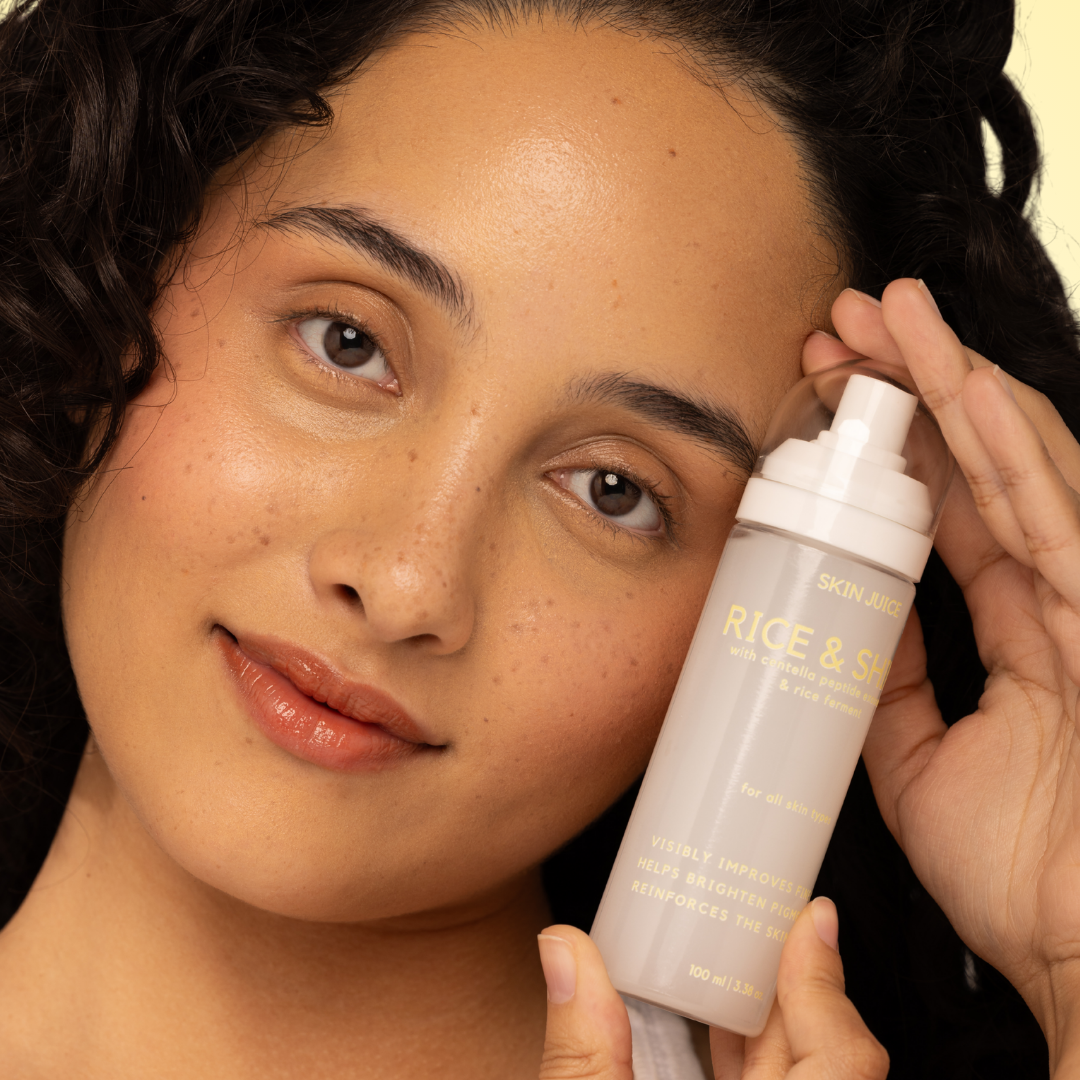 Exosomes Rice &amp; Shine Mist with brightening Rice Ferment, PDRN Centella Reversa™ Plant Stem Cells, Hyaluronic Acid