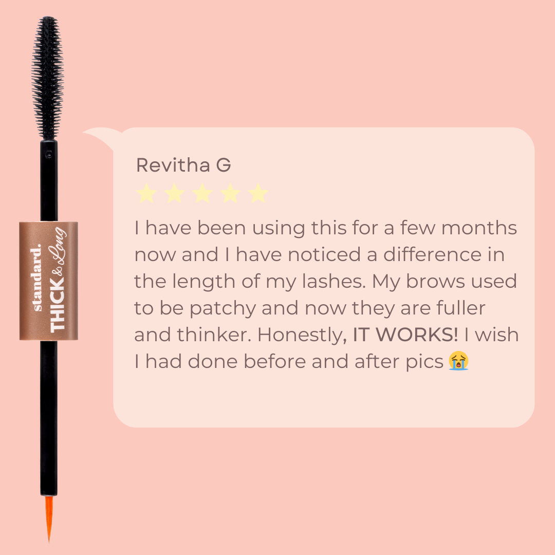 Peptide Thick &amp; Long™ Lash &amp; Brow Growth Serum with Hyaluronic Acid, Castor Oil  &amp; Peptides