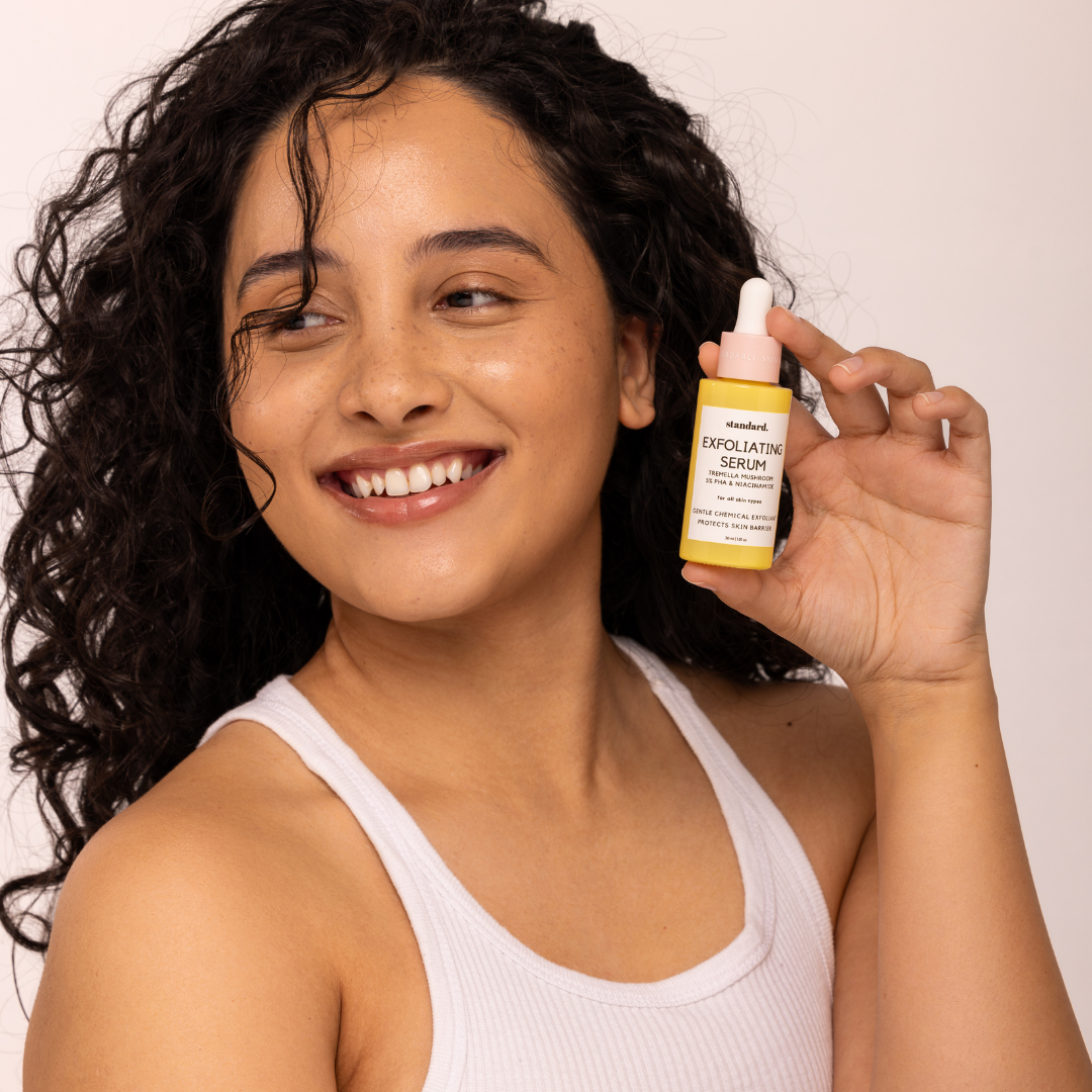 Exfoliating Mushroom Serum with 5% PHA, Tremella Mushroom, Hyaluronic Acid &amp; Niacinamide