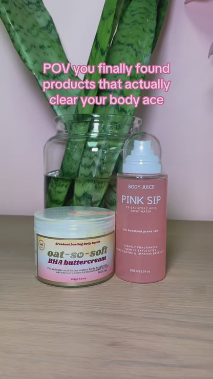 Pink Sip Body Mist with Rose Water &amp; 2% Salicylic Acid