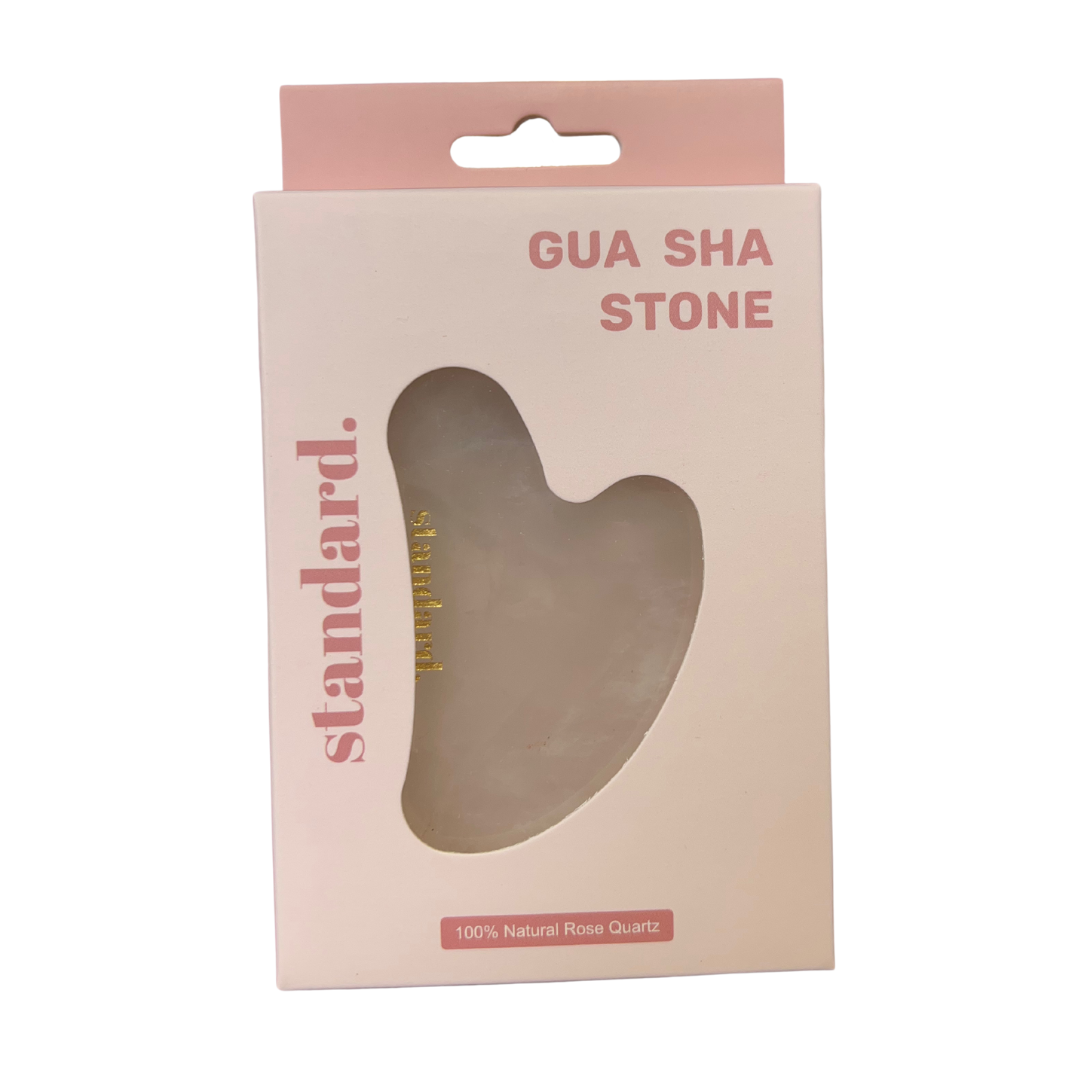 Gua Sha 100% Rose Quartz - Facial Massager