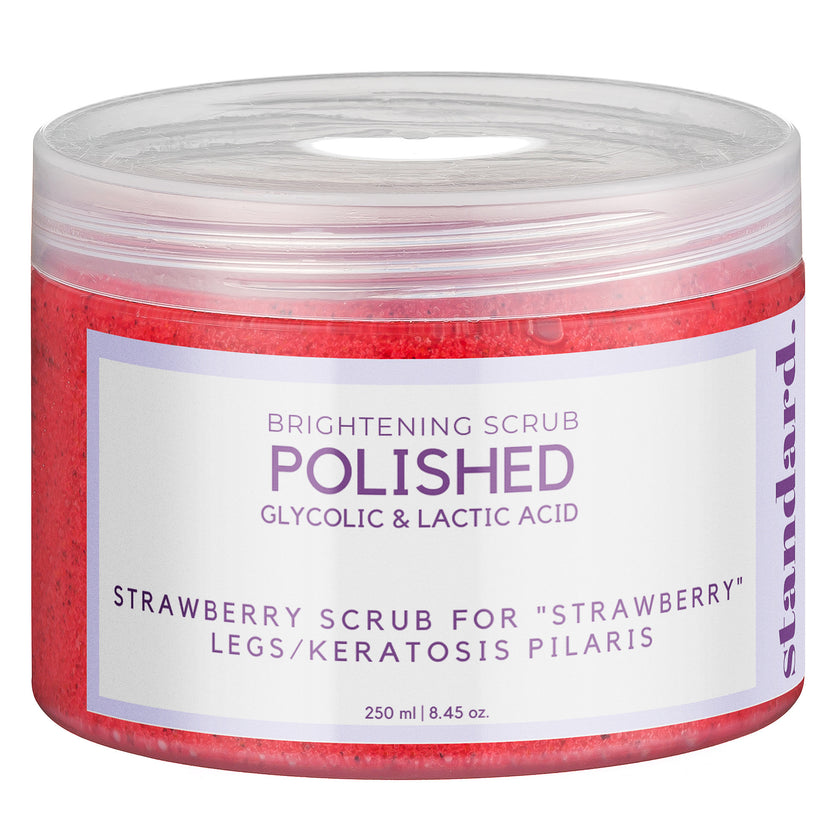 Polished 10 AHA Glycolic & Lactic Acid Body Scrub Standard Skin