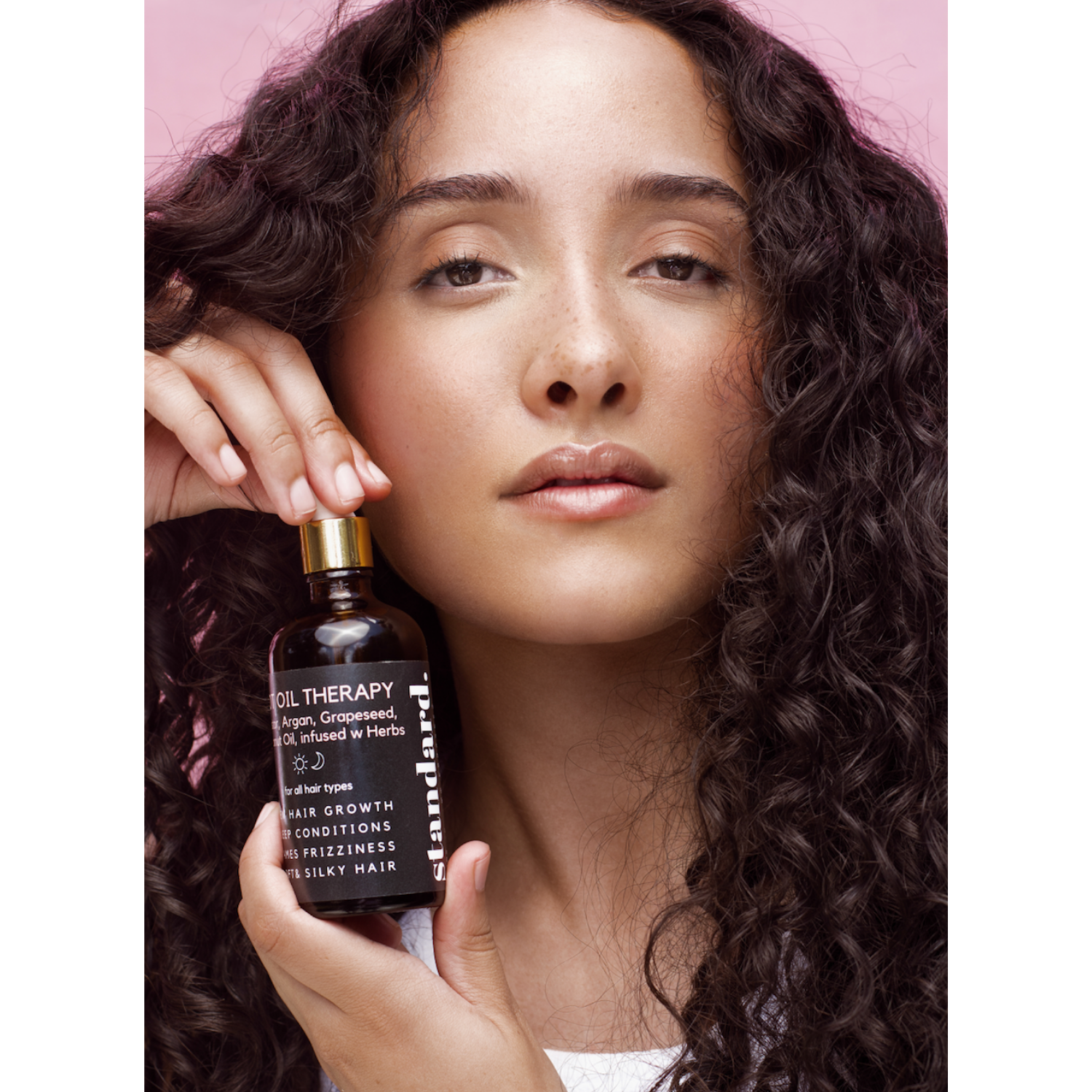 Hot Oil Hair Therapy with Rosemary, Castor &amp; Argan Oil